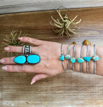 Load image into Gallery viewer, Royston Turquoise Cuff – Sterling Silver
