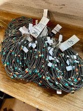 Load image into Gallery viewer, Mixed Turquoise & Spiny Oyster Necklace – 3mm Sterling Silver Pearls