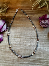 Load image into Gallery viewer, Nevada Opal & Sterling Silver Pearl Necklace – 4mm – Handmade by The Bijoux FAB – 17