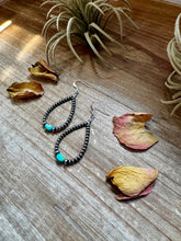 Load image into Gallery viewer, Sleeping Beauty Turquoise Teardrop Earrings – Sterling Silver