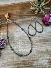 Load image into Gallery viewer, Mixed Turquoise & Spiny Oyster Teardrop Earrings – Sterling Silver Pearls