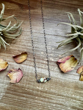 Load image into Gallery viewer, 16-Inch Lemon Turquoise Magnesite Necklace with Sterling Saucer Pearls