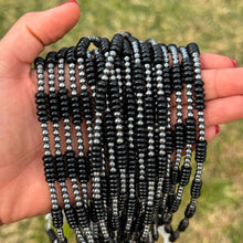 Load image into Gallery viewer, Sterling Silver Pearl & Black Onyx Necklace – 16”