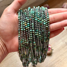 Load image into Gallery viewer, Sterling Silver & African Turquoise Necklace – 19”