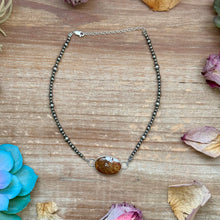 Load image into Gallery viewer, Sterling Silver Stone Choker – 13” + Extender – In-House Silversmithing – Wild Horse, Spiny Oyster or Turquoise – One of a Kind