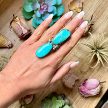 Load image into Gallery viewer, Sterling Silver Two-Stone Adjustable Ring – Handmade In-House by The Bijoux FAB