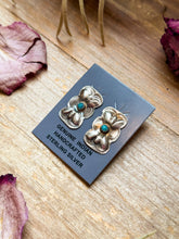 Load image into Gallery viewer, Sterling Silver Kingman Turquoise Stud Earrings