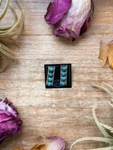 Load image into Gallery viewer, Sterling Silver Kingman Turquoise Long Stud Earrings