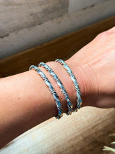 Load image into Gallery viewer, Sterling Silver Cuff Bracelet – Thick Silver Stacker