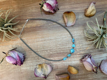 Load image into Gallery viewer, Golden Hills Turquoise & Sterling Silver Pearl Necklace – 16 Inch