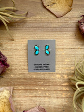 Load image into Gallery viewer, Sterling Silver Kingman Turquoise Stud Earrings
