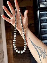 Load image into Gallery viewer, 20 1/2 inch 8 to 14 mm Sterling Silver Pearls Necklace
