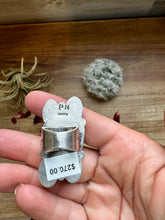 Load image into Gallery viewer, Long Ring- 6- Kingman turquoise ring and sterling silver
