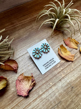 Load image into Gallery viewer, Cluster Earrings – White Opal &amp; Sterling Silver
