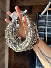 Load image into Gallery viewer, White Buffalo Torpedo choker Sterling Silver Pearls
