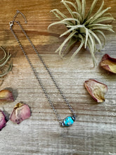 Load image into Gallery viewer, 16 inch long necklace with saucer Sterling Silver Pearls and turquoise Variscite
