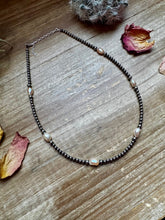 Load image into Gallery viewer, 5 fresh water pearls Choker And Sterling Silver Pearls
