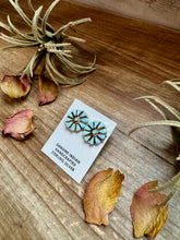 Load image into Gallery viewer, Cluster Earrings – White Opal &amp; Sterling Silver
