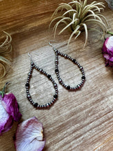 Load image into Gallery viewer, Sterling Silver Pearl &amp; Black Onyx Teardrop Earrings
