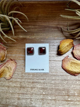 Load image into Gallery viewer, Dahlia Rose Stud Earrings – Sterling Silver
