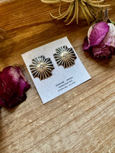 Load image into Gallery viewer, Square Cross Stud Earrings with Horse Head
