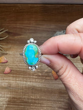 Load image into Gallery viewer, Ring- size 9 - Sonoran Gold Turquoise &amp; Sterling Silver
