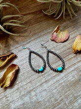 Load image into Gallery viewer, Sleeping Beauty Turquoise Teardrop Earrings – Sterling Silver
