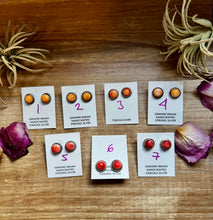 Load image into Gallery viewer, Spiny Oyster Stud Earrings – Sterling Silver - pick your
