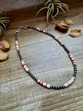 Load image into Gallery viewer, 17-Inch Sterling Silver Pearl &amp; Spiny Oyster Necklace
