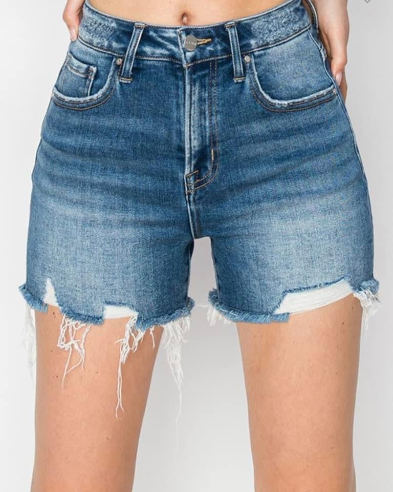 Risen Denim Shorts