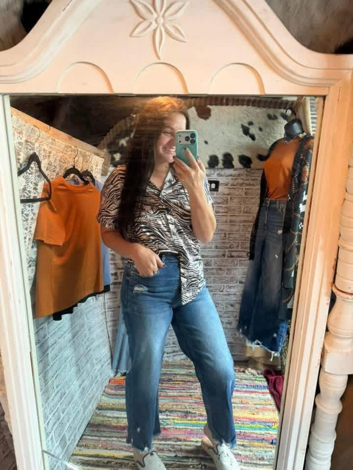 Wild thangs satin top