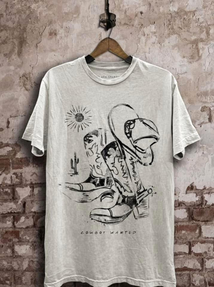 Cowboy Wanted tee