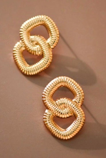 Gold earrings