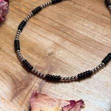 Load image into Gallery viewer, Sterling Silver Pearl &amp; Black Onyx Necklace – 16”
