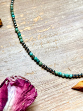 Load image into Gallery viewer, Sterling Silver &amp; African Turquoise Necklace – 19”
