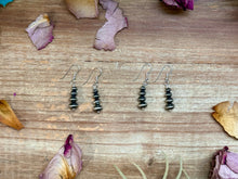 Load image into Gallery viewer, Sterling Silver Saucer Pearl Dangle Earrings – Handmade by Colby Ogg &amp; Addalie Ogg – USA Made
