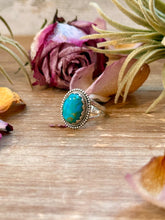 Load image into Gallery viewer, Kingman Turquoise Sterling Silver Ring – Size 8.5
