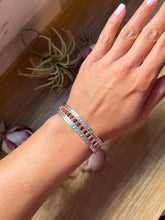 Load image into Gallery viewer, Red Coral Sterling Silver Cuff Bracelet – Stamped JPukestine
