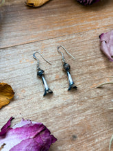 Load image into Gallery viewer, Sterling Silver Medium Blossom Dangle Earrings
