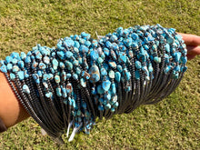 Load image into Gallery viewer, Golden Hills Turquoise &amp; Sterling Silver Pearl Necklace – 16 Inch
