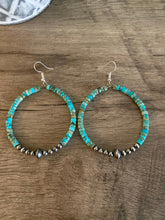 Load image into Gallery viewer, Sterling Silver Pearls Hoop Earrings
